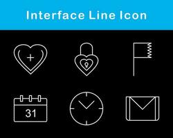 interfaz vector icono conjunto