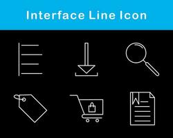 interfaz vector icono conjunto