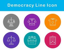 democracia vector icono conjunto