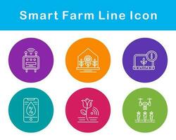 Smart Farm Vector Icon Set