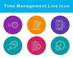 Time Management Vector Icon Set