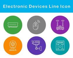 electrónico dispositivos vector icono conjunto