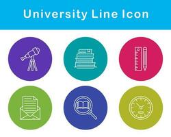 Universidad vector icono conjunto