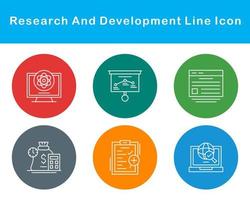 Research And Development Vector Icon Set