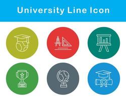 Universidad vector icono conjunto