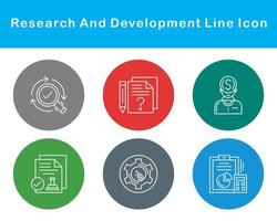 Research And Development Vector Icon Set