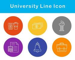 Universidad vector icono conjunto