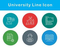 Universidad vector icono conjunto