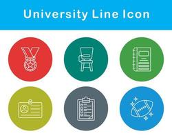 Universidad vector icono conjunto