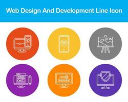 Web Design And Development Vector Icon Set