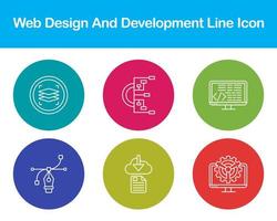 Web Design And Development Vector Icon Set