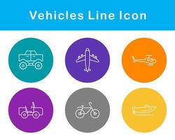 Vehicles Vector Icon Set