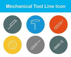 Mechanical Tool Vector Icon Set