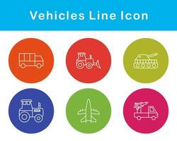 Vehicles Vector Icon Set