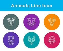 animales vector icono conjunto