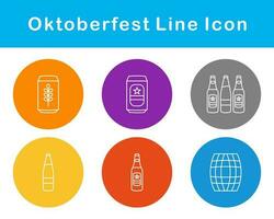 Oktoberfest vector icono conjunto