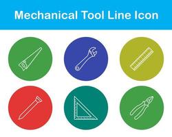 mecánico herramienta vector icono conjunto