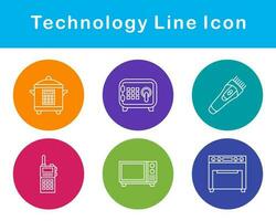 tecnología vector icono conjunto