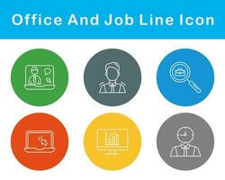 Work Office And Job Vector Icon Set