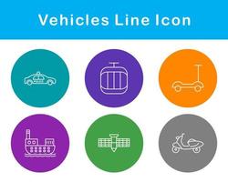 Vehicles Vector Icon Set