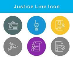 Justice Vector Icon Set