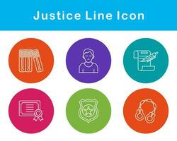 Justice Vector Icon Set