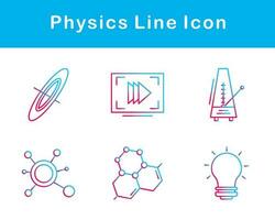 física vector icono conjunto