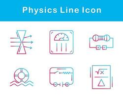 física vector icono conjunto