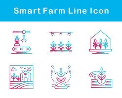 Smart Farm Vector Icon Set