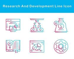 Research And Development Vector Icon Set