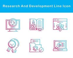 Research And Development Vector Icon Set