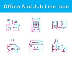 Work Office And Job Vector Icon Set