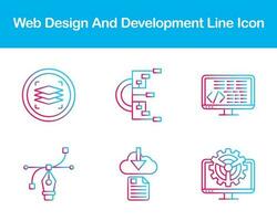 Web Design And Development Vector Icon Set