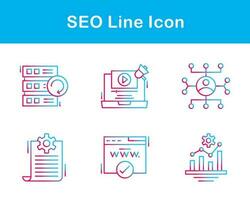 seo vector icono conjunto