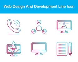 Web Design And Development Vector Icon Set