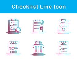 Checklist Vector Icon Set