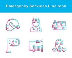 Emergency Services Vector Icon Set