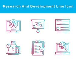 Research And Development Vector Icon Set