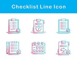 Lista de Verificación vector icono conjunto