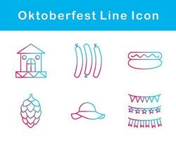 Oktoberfest vector icono conjunto