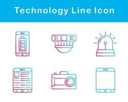 tecnología vector icono conjunto