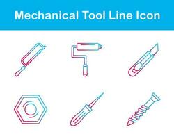 mecánico herramienta vector icono conjunto