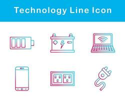 tecnología vector icono conjunto