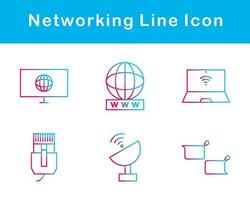 Networking Vector Icon Set