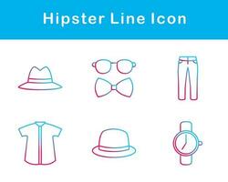 Hipster Vector Icon Set