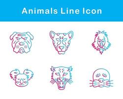 animales vector icono conjunto