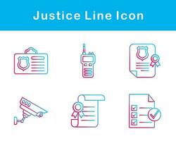 Justice Vector Icon Set