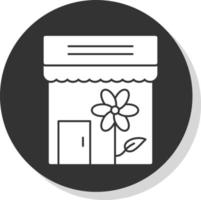 Flower Shop Vector Icon Design