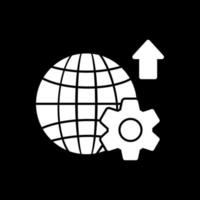 diseño de icono de vector de progreso global