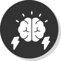 diseño de icono de vector de poder cerebral